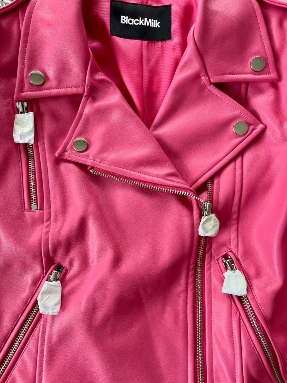 BLACKMILK Pink Moto Jacket - Size AU 10 / US 6 - NWT - Picture 5 of 8